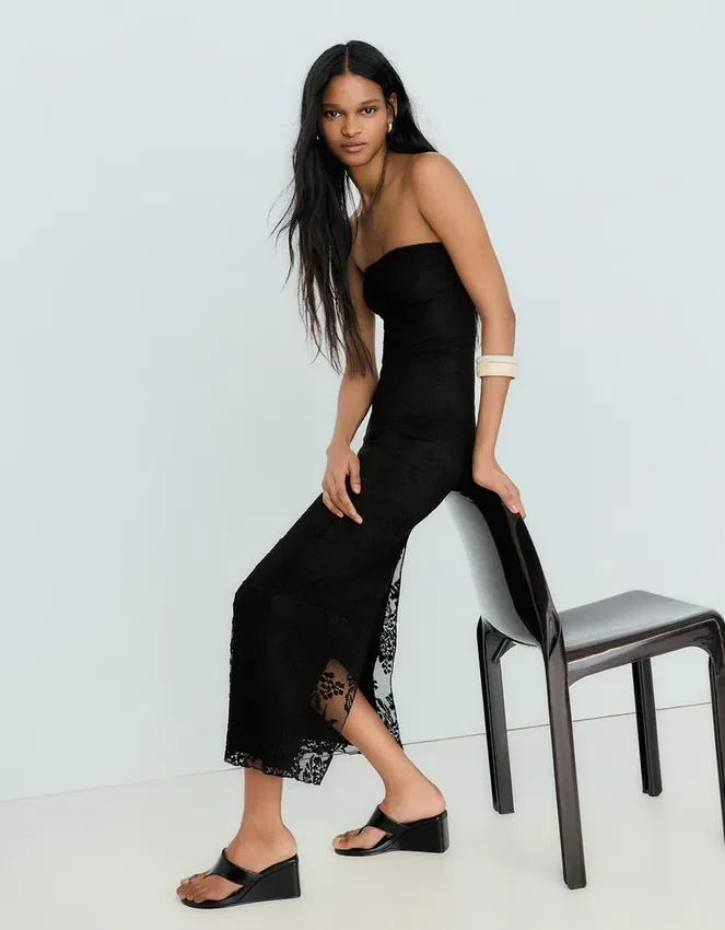 Rustic Bandeau Midi Dress Rustic Bandeau Midi Dress
