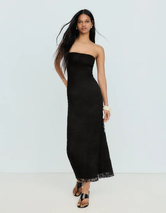 Rustic Bandeau Midi Dress Rustic Bandeau Midi Dress
