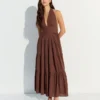 Rustic Halter Neck Long Dress Rustic Halter Neck Long Dress