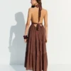 Rustic Halter Neck Long Dress Rustic Halter Neck Long Dress