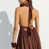Rustic Halter Neck Long Dress Rustic Halter Neck Long Dress