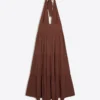 Rustic Halter Neck Long Dress Rustic Halter Neck Long Dress