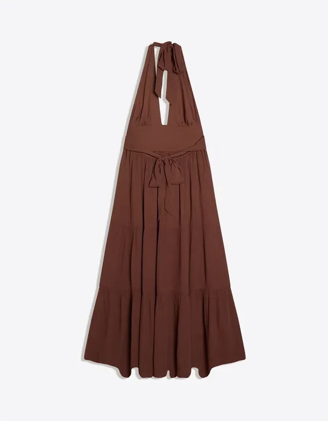 Rustic Halter Neck Long Dress Rustic Halter Neck Long Dress
