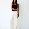 Rustic Wide-Leg Trousers with Pleats Rustic Wide-Leg Trousers with Pleats