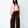 Rustic Wide-Leg Trousers with Pleats Rustic Wide-Leg Trousers with Pleats