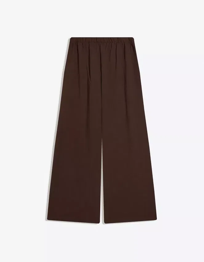 Rustic Wide-Leg Trousers with Pleats Rustic Wide-Leg Trousers with Pleats