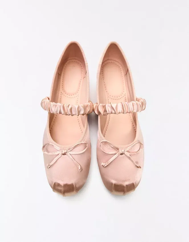 Sateen Ballerina Flat – Women Sateen Ballerina Flat – Women