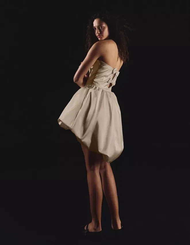Satin Bustier Dress Satin Bustier Dress