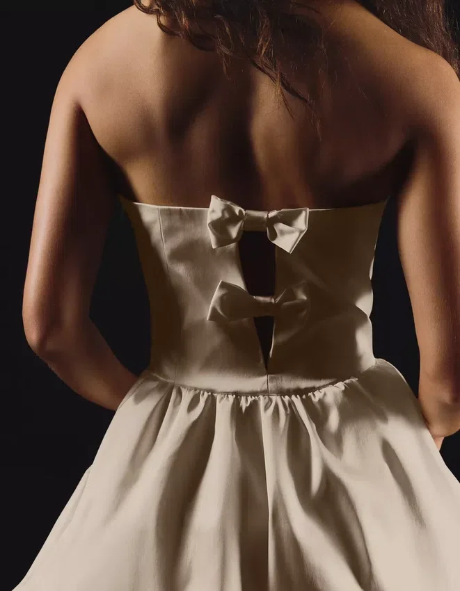 Satin Bustier Dress Satin Bustier Dress