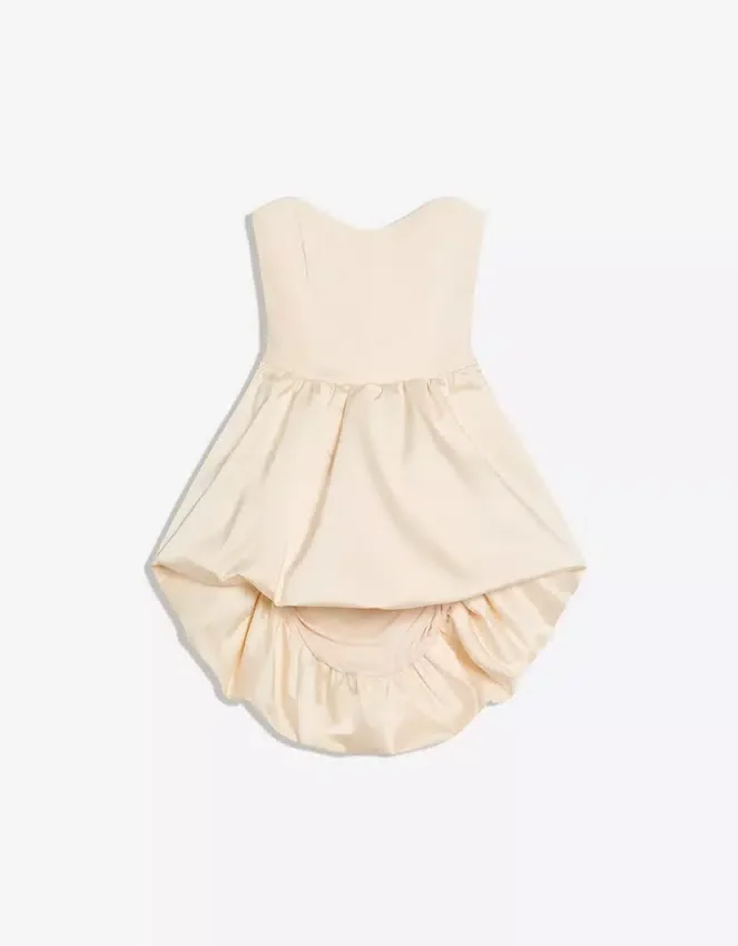 Satin Bustier Dress Satin Bustier Dress