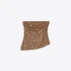 Sequinned Bandeau Top