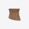 Sequinned Bandeau Top