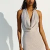 Sequinned Halter Mini Dress Sequinned Halter Mini Dress