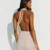 Sequinned Halter Mini Dress Sequinned Halter Mini Dress