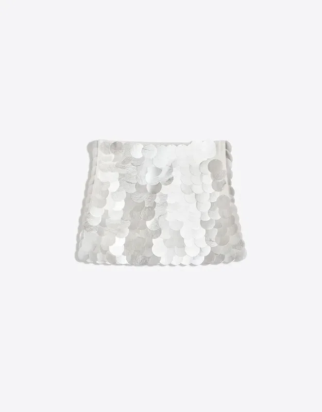 Sequinned Maxi Mini Skirt Sequinned Maxi Mini Skirt