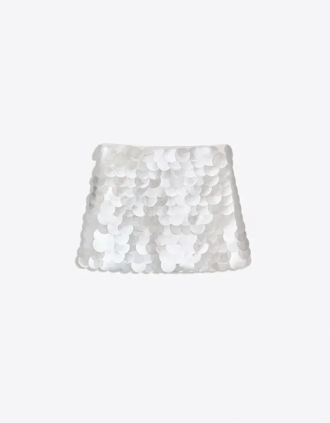 Sequinned Maxi Mini Skirt Sequinned Maxi Mini Skirt
