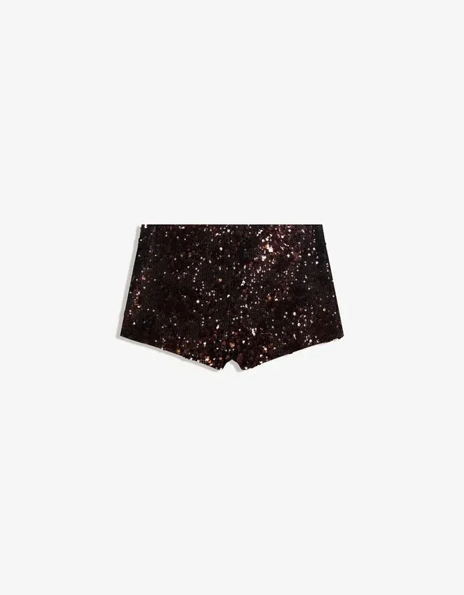 Sequinned Mini Shorts Sequinned Mini Shorts