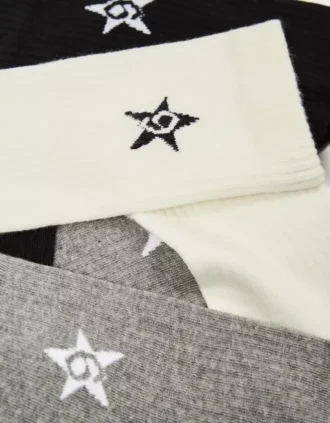 Set of 3 Star Socks – Accessories