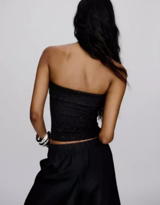 Shimmer Bandeau Top