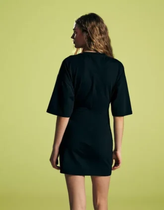 Shirred Mini Dress