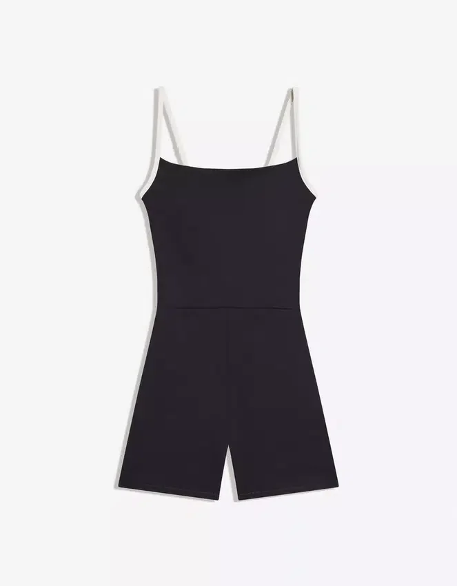 Short Jumpsuit with Contrast Straps Short Jumpsuit with Contrast Straps