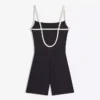 Short Jumpsuit with Contrast Straps Short Jumpsuit with Contrast Straps