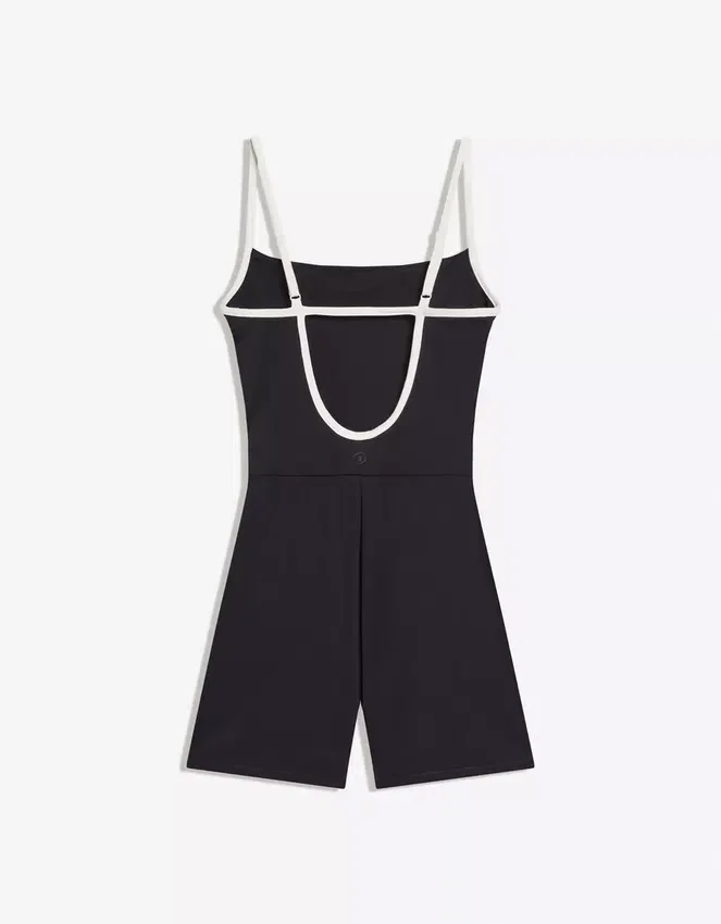 Short Jumpsuit with Contrast Straps Short Jumpsuit with Contrast Straps