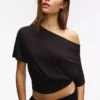 Short Sleeve Asymmetric T-Shirt – T-Shirts – Women Short Sleeve Asymmetric T-Shirt – T-Shirts – Women
