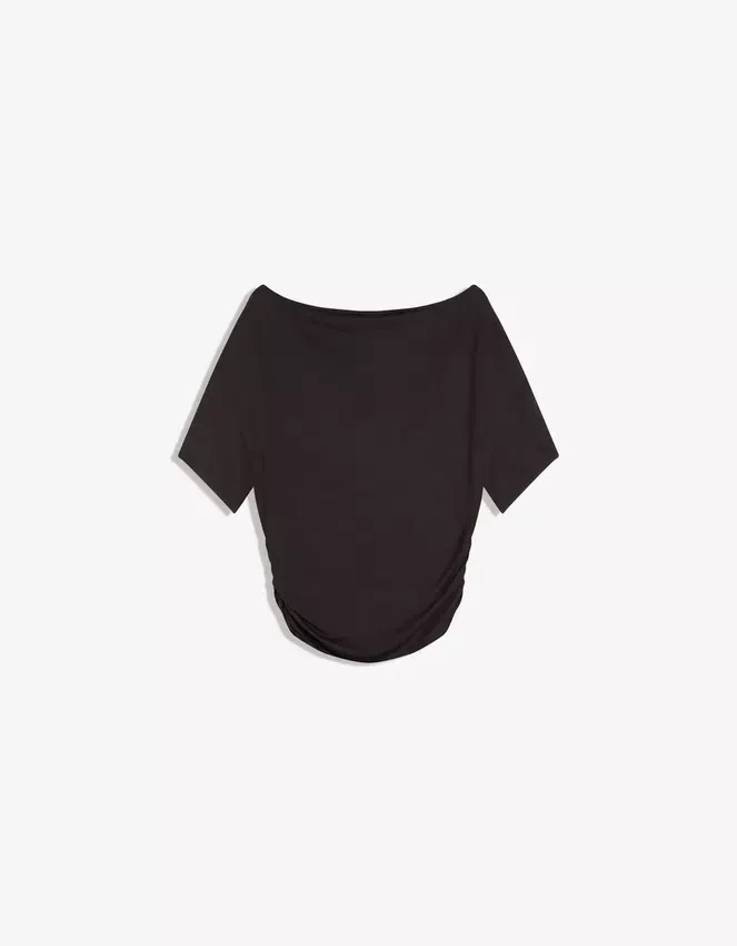 Short Sleeve Asymmetric T-Shirt – T-Shirts – Women Short Sleeve Asymmetric T-Shirt – T-Shirts – Women
