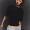 Short Sleeve Corset Waist T-Shirt Short Sleeve Corset Waist T-Shirt