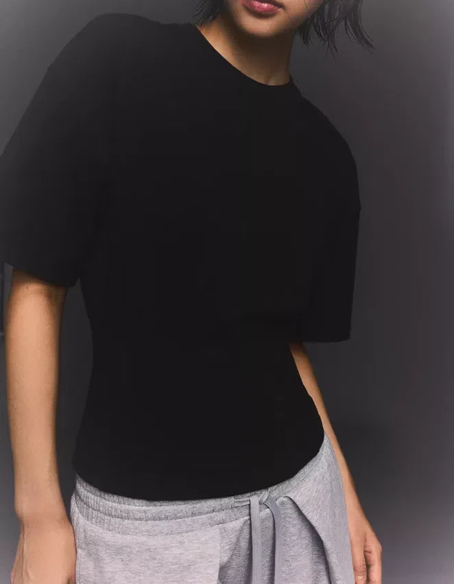 Short Sleeve Corset Waist T-Shirt Short Sleeve Corset Waist T-Shirt