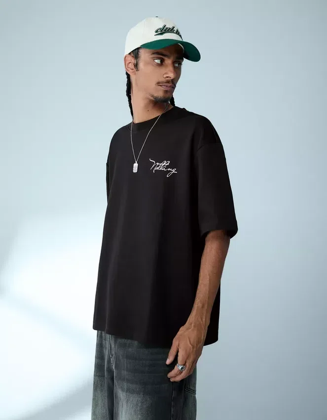 Short Sleeve Plush T-Shirt with Print – T-Shirts and Polo Shirts Short Sleeve Plush T-Shirt with Print – T-Shirts and Polo Shirts