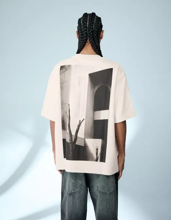 Short Sleeve Plush T-Shirt with Print – T-Shirts and Polo Shirts Short Sleeve Plush T-Shirt with Print – T-Shirts and Polo Shirts