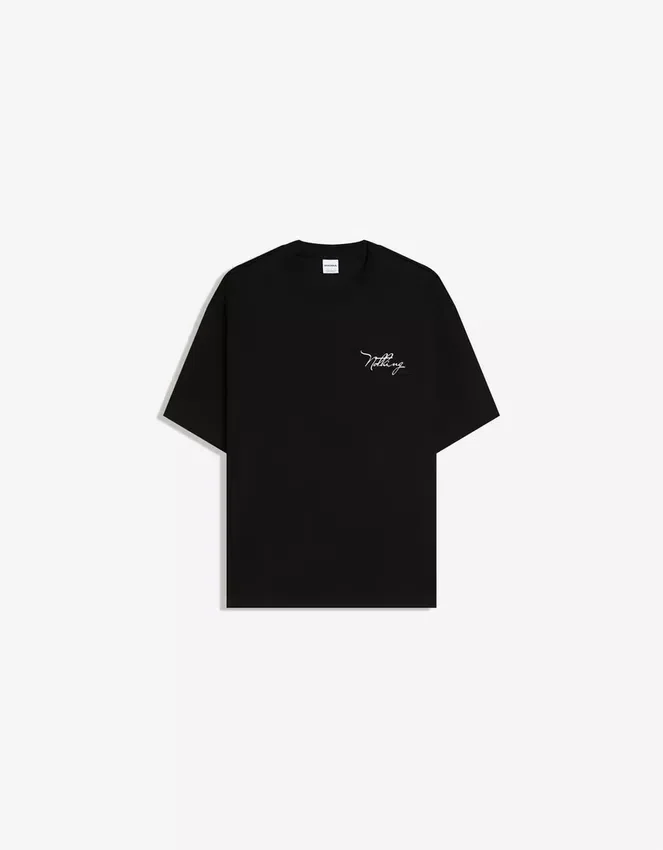 Short Sleeve Plush T-Shirt with Print – T-Shirts and Polo Shirts Short Sleeve Plush T-Shirt with Print – T-Shirts and Polo Shirts