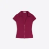Short Sleeve Shirt with Zip