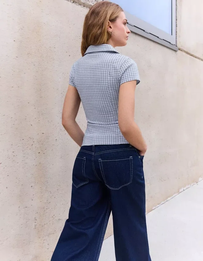 Short Sleeve Shirt with Zip – Shirts and Blouses Short Sleeve Shirt with Zip – Shirts and Blouses