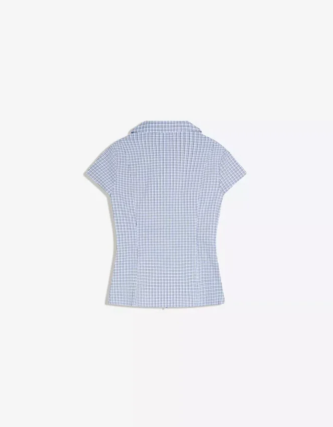Short Sleeve Shirt with Zip – Shirts and Blouses Short Sleeve Shirt with Zip – Shirts and Blouses
