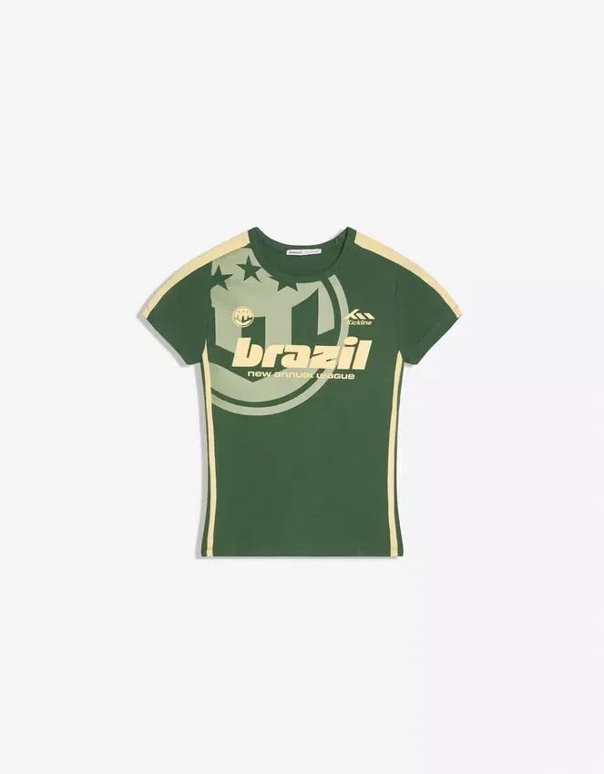 Short Sleeve Sport Print T-Shirt – #Bershkastyle – Women Short Sleeve Sport Print T-Shirt – #Bershkastyle – Women