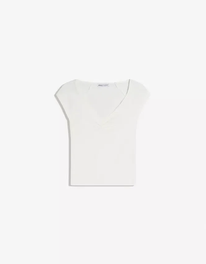 Short Sleeve T-Shirt with Gathering Short Sleeve T-Shirt with Gathering