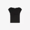Short Sleeve T-Shirt with Gathering Short Sleeve T-Shirt with Gathering