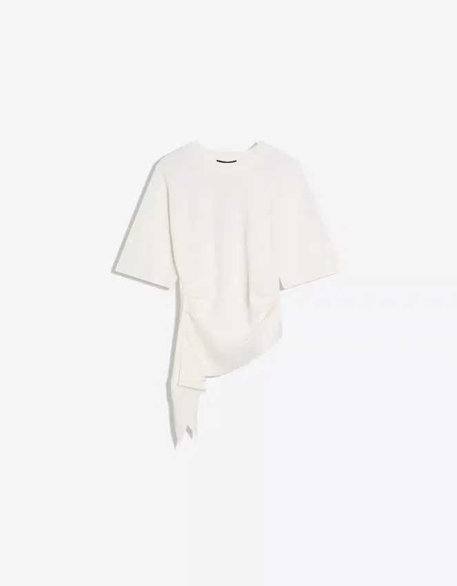Short Sleeve T-Shirt with Gathering Short Sleeve T-Shirt with Gathering