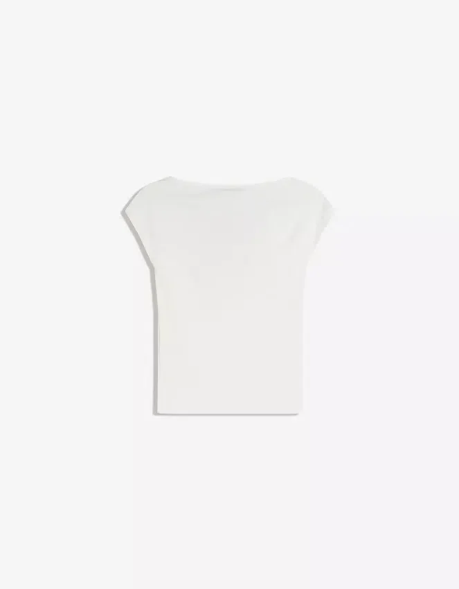Short Sleeve T-Shirt with Gathering Short Sleeve T-Shirt with Gathering