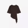 Short Sleeve T-Shirt with Gathering Short Sleeve T-Shirt with Gathering