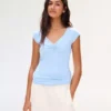 Short Sleeve T-Shirt with Gathering – Women Short Sleeve T-Shirt with Gathering – Women