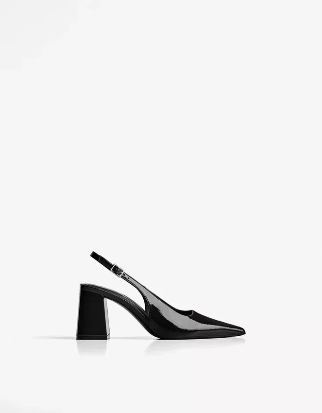 Slingback Block Heel Shoe – Shoes Slingback Block Heel Shoe – Shoes