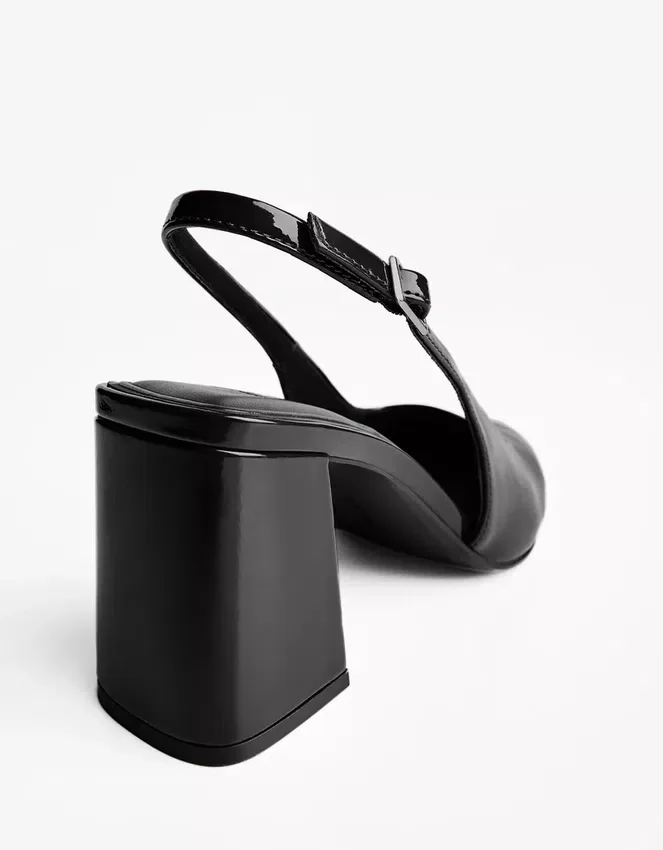 Slingback Block Heel Shoe – Shoes Slingback Block Heel Shoe – Shoes