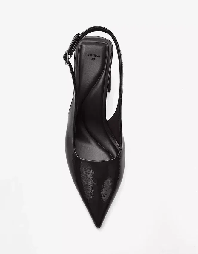 Slingback Block Heel Shoe – Shoes Slingback Block Heel Shoe – Shoes