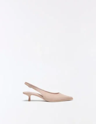 Slingback Kitten-Heel Shoes