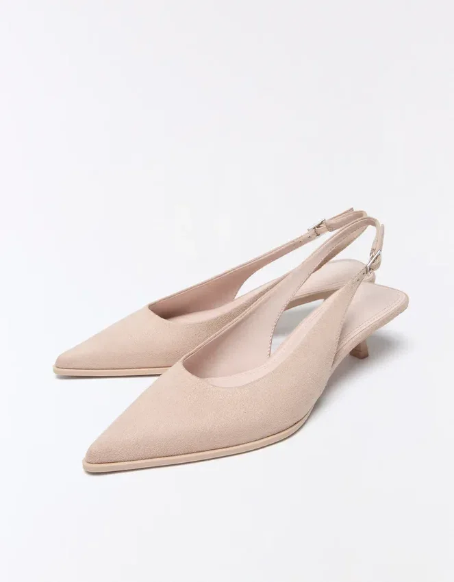 Slingback Kitten-Heel Shoes Slingback Kitten-Heel Shoes