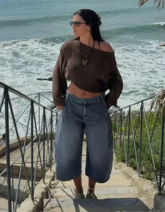 Slouchy Denim Bermuda Jorts